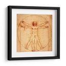 Hombre de Vitruvio - Leonardo da Vinci | Cuadro decorativo de Canvas Lab