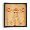 Hombre de Vitruvio - Leonardo da Vinci | Cuadro decorativo de Canvas Lab