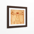 Hombre de Vitruvio - Leonardo da Vinci | Cuadro decorativo de Canvas Lab