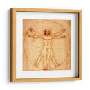 Hombre de Vitruvio - Leonardo da Vinci | Cuadro decorativo de Canvas Lab