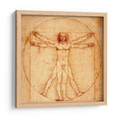 Hombre de Vitruvio - Leonardo da Vinci | Cuadro decorativo de Canvas Lab
