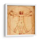 Hombre de Vitruvio - Leonardo da Vinci | Cuadro decorativo de Canvas Lab