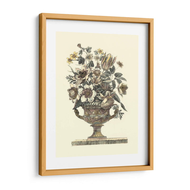 Flores En Una Urna I - Sepia - Roy Piranesi | Cuadro decorativo de Canvas Lab