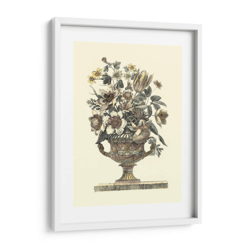 Flores En Una Urna I - Sepia - Roy Piranesi | Cuadro decorativo de Canvas Lab