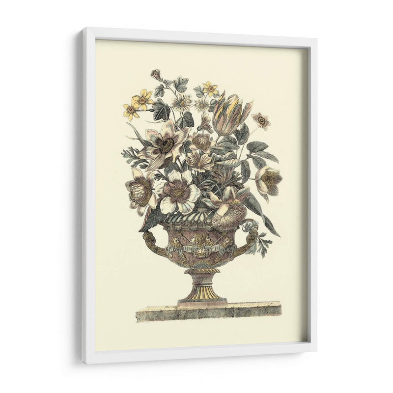 Flores En Una Urna I - Sepia - Roy Piranesi | Cuadro decorativo de Canvas Lab