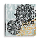 Rosetones En Aqua I - Studio W | Cuadro decorativo de Canvas Lab