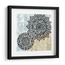 Rosetones En Aqua I - Studio W | Cuadro decorativo de Canvas Lab