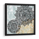 Rosetones En Aqua I - Studio W | Cuadro decorativo de Canvas Lab