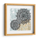 Rosetones En Aqua I - Studio W | Cuadro decorativo de Canvas Lab