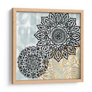 Rosetones En Aqua I - Studio W | Cuadro decorativo de Canvas Lab