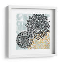 Rosetones En Aqua I - Studio W | Cuadro decorativo de Canvas Lab