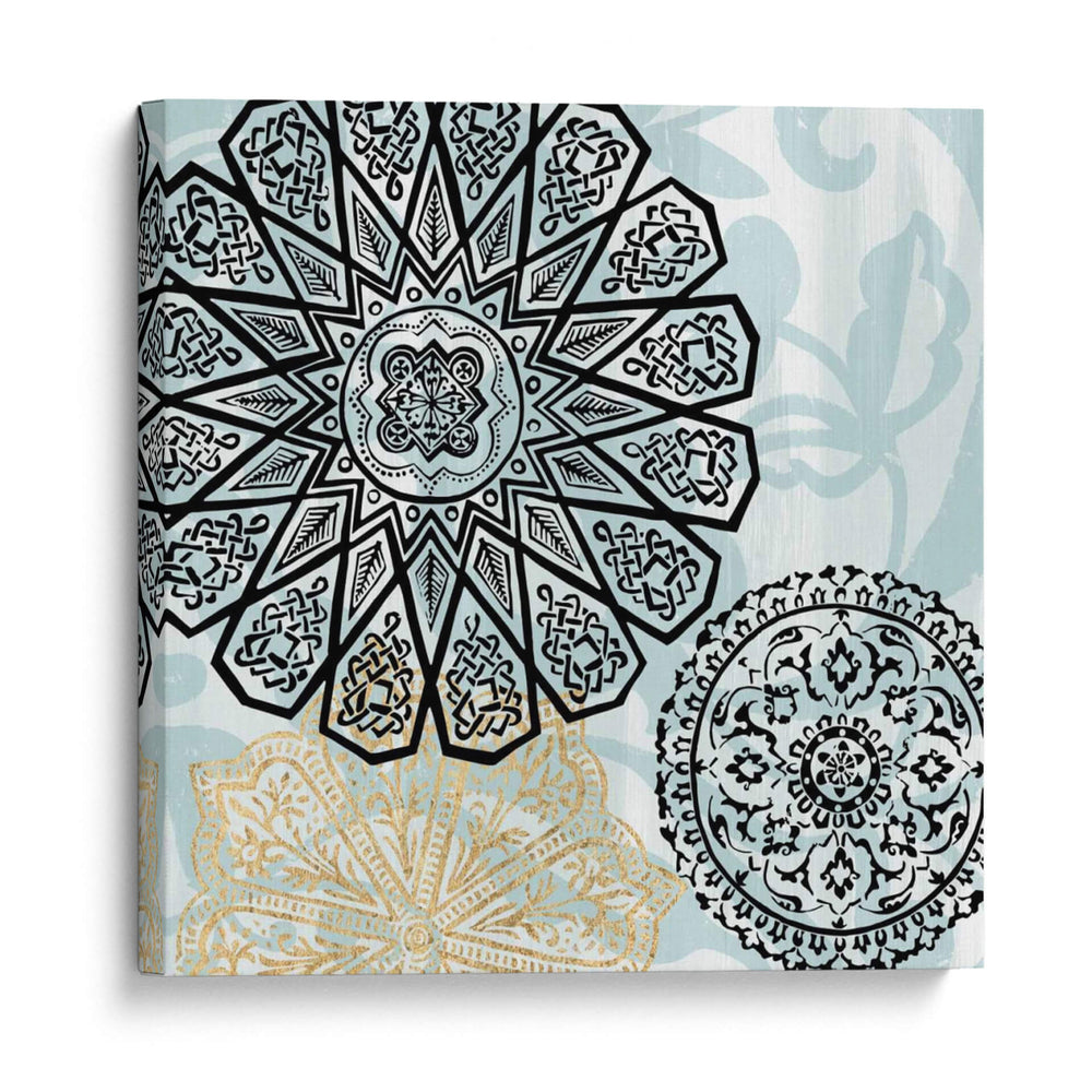 Rosetones En Aqua Iii - Studio W | Cuadro decorativo de Canvas Lab