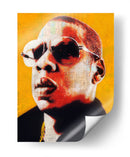 Jay Z sobre letras | Cuadro decorativo de Canvas Lab