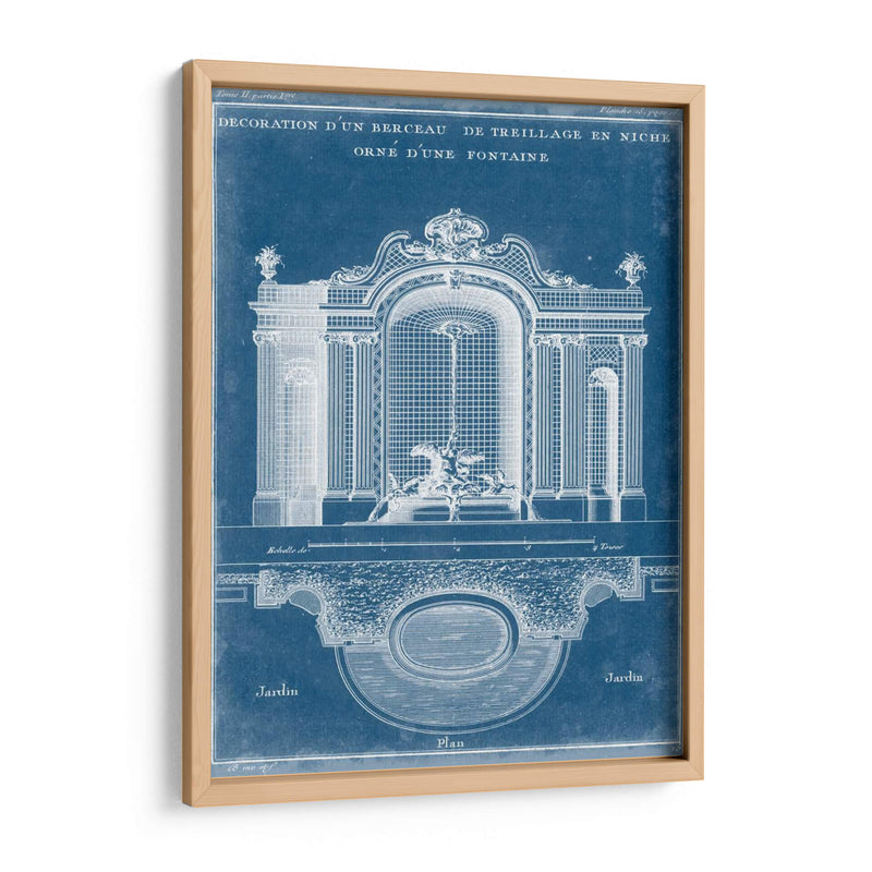 Blueprint De Treillage Garden Ii - Vision Studio | Cuadro decorativo de Canvas Lab