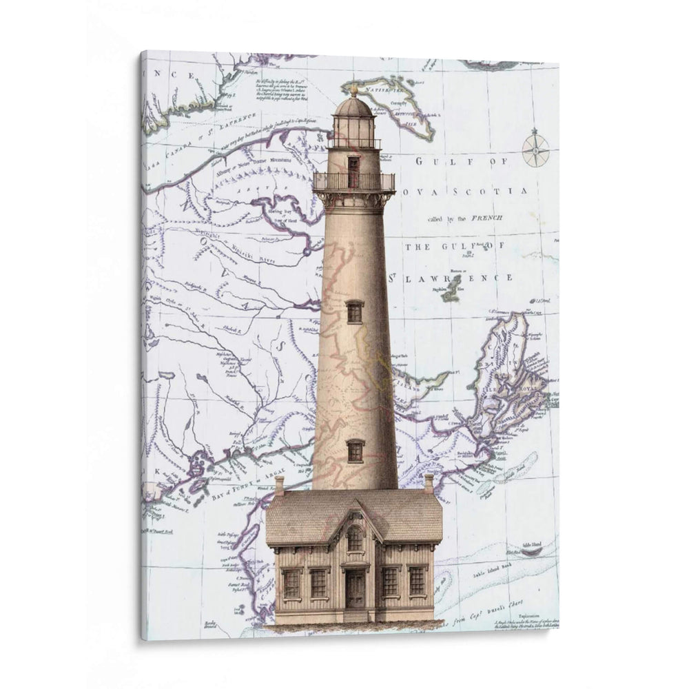 Faro Y Casa De Campo - Fab Funky | Cuadro decorativo de Canvas Lab