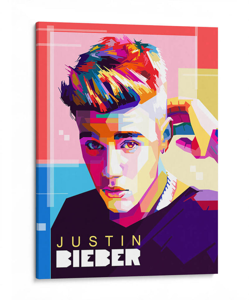 Justin Bieber pop art | Cuadro decorativo de Canvas Lab