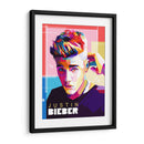 Justin Bieber pop art | Cuadro decorativo de Canvas Lab