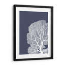 Corales Blancos En Índigo Azul B - Fab Funky | Cuadro decorativo de Canvas Lab