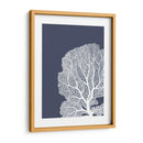 Corales Blancos En Índigo Azul B - Fab Funky | Cuadro decorativo de Canvas Lab