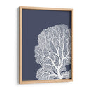 Corales Blancos En Índigo Azul B - Fab Funky | Cuadro decorativo de Canvas Lab