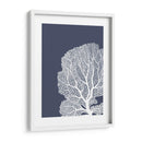 Corales Blancos En Índigo Azul B - Fab Funky | Cuadro decorativo de Canvas Lab