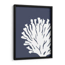 Corales Blancos En Índigo Azul D - Fab Funky | Cuadro decorativo de Canvas Lab