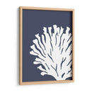 Corales Blancos En Índigo Azul D - Fab Funky | Cuadro decorativo de Canvas Lab