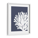 Corales Blancos En Índigo Azul D - Fab Funky | Cuadro decorativo de Canvas Lab