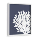 Corales Blancos En Índigo Azul D - Fab Funky | Cuadro decorativo de Canvas Lab