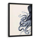 Octopus Índigo Azul Y Crema A - Fab Funky | Cuadro decorativo de Canvas Lab