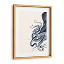 Octopus Índigo Azul Y Crema A - Fab Funky | Cuadro decorativo de Canvas Lab