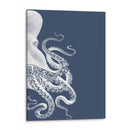 Octopus Índigo Azul Y Crema B - Fab Funky | Cuadro decorativo de Canvas Lab
