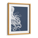 Octopus Índigo Azul Y Crema B - Fab Funky | Cuadro decorativo de Canvas Lab
