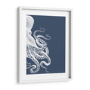 Octopus Índigo Azul Y Crema B - Fab Funky | Cuadro decorativo de Canvas Lab