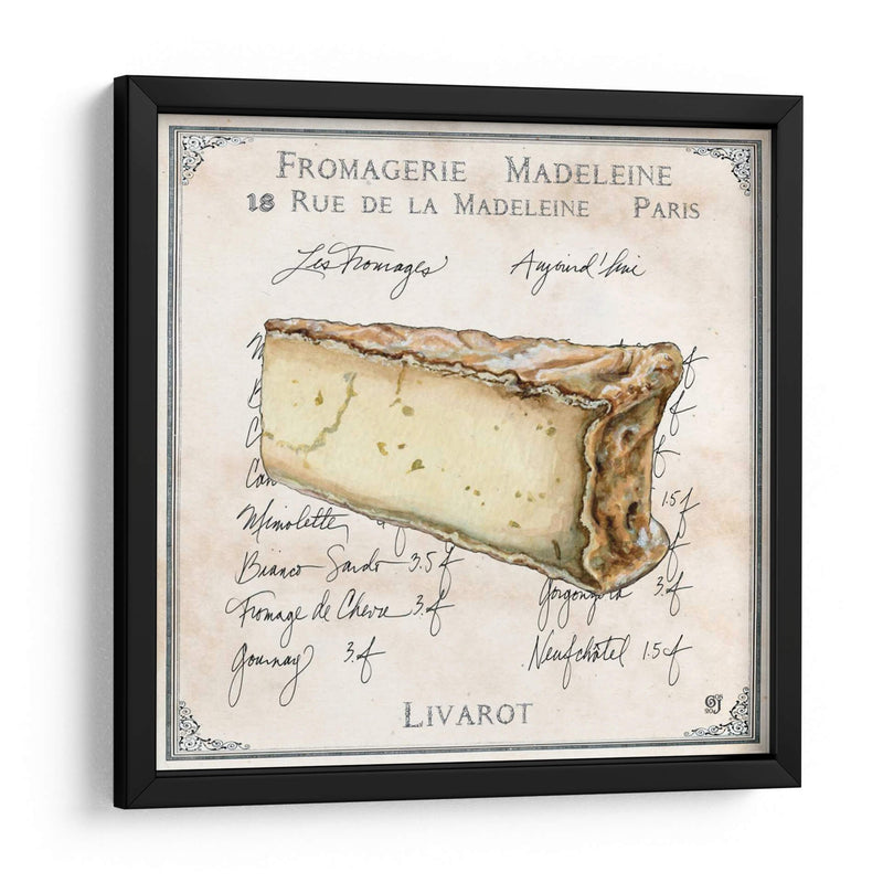 Fromages Iv - Ginny Joyner | Cuadro decorativo de Canvas Lab