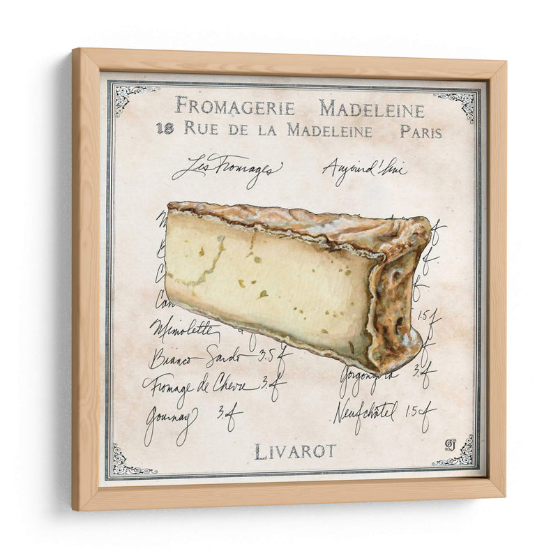 Fromages Iv - Ginny Joyner | Cuadro decorativo de Canvas Lab