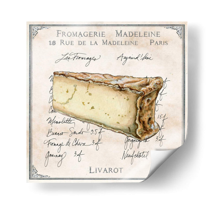 Fromages Iv - Ginny Joyner | Cuadro decorativo de Canvas Lab