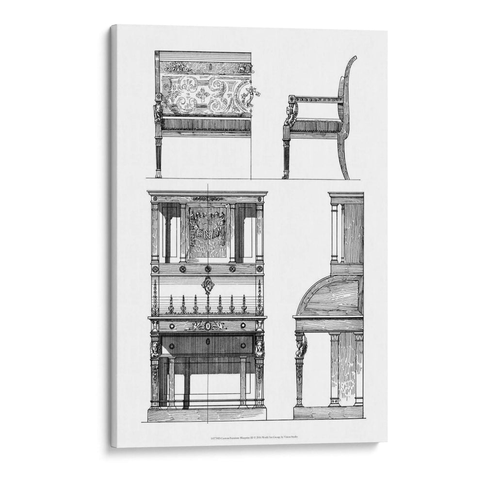 Muebles Personalizados Blueprint Iii - Vision Studio | Cuadro decorativo de Canvas Lab