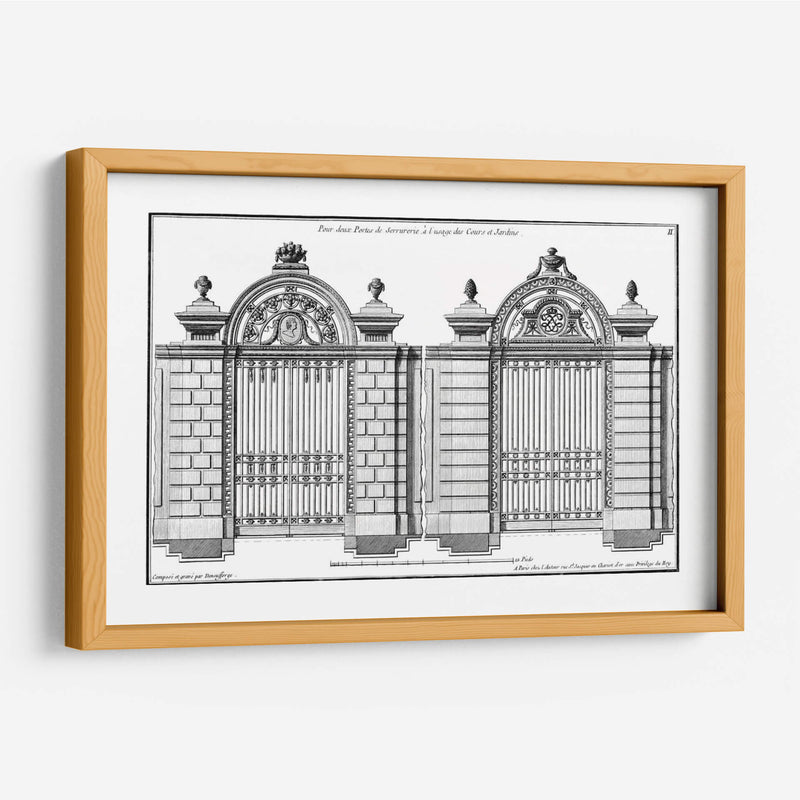 Custom Neufforge Gate Planprint I - Neufforge | Cuadro decorativo de Canvas Lab