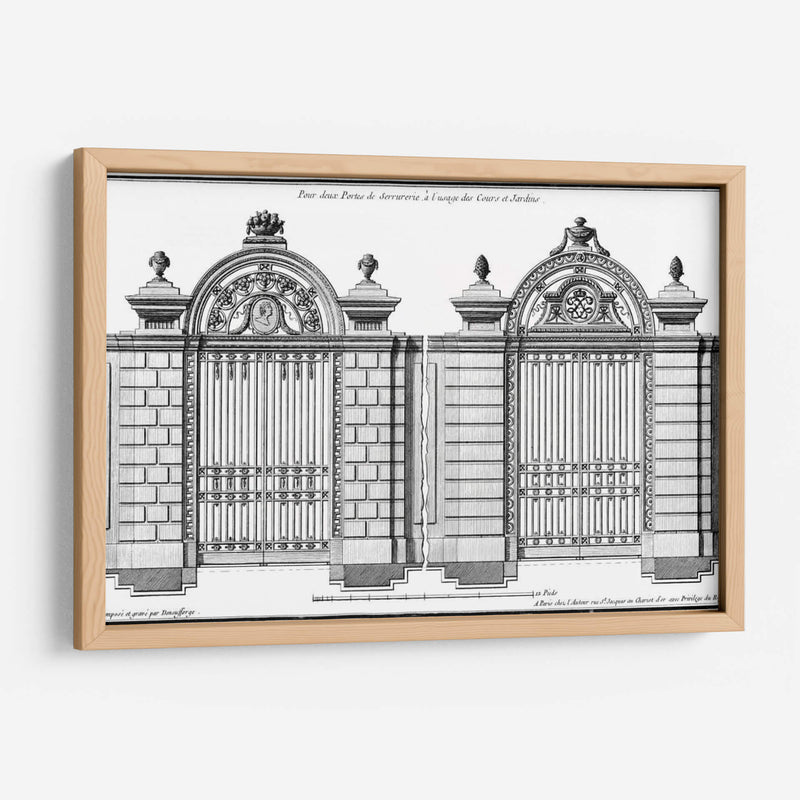 Custom Neufforge Gate Planprint I - Neufforge | Cuadro decorativo de Canvas Lab