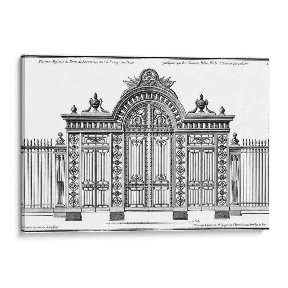 Custom Neufforge Gate Blueprint Iii - Neufforge | Cuadro decorativo de Canvas Lab