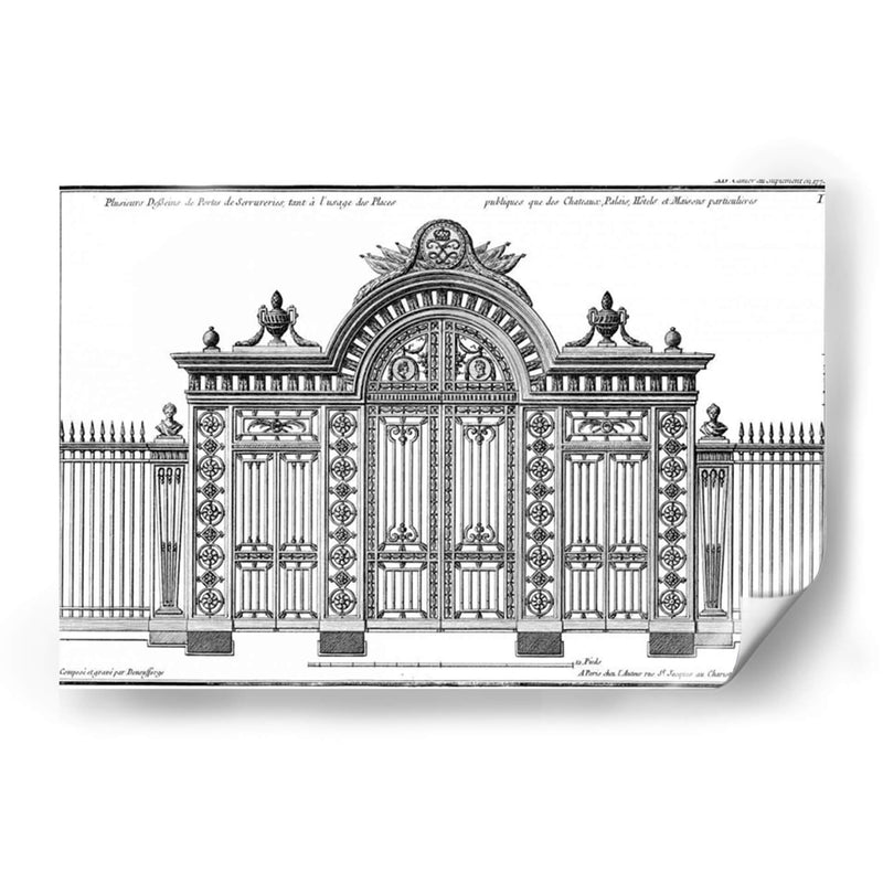 Custom Neufforge Gate Blueprint Iii - Neufforge | Cuadro decorativo de Canvas Lab