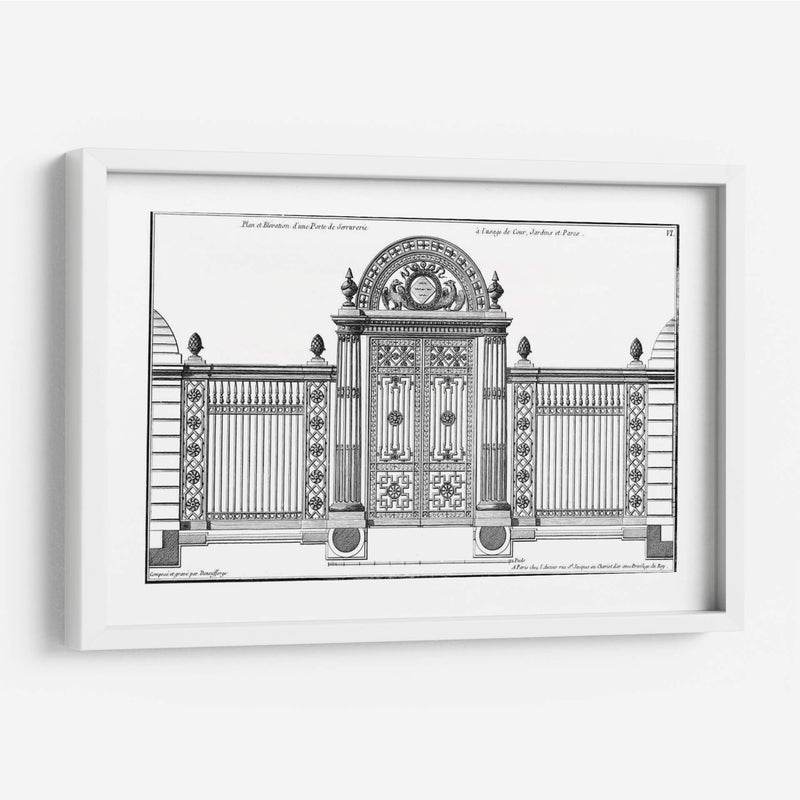 Custom Neufforge Gate Blueprint Iv - Neufforge | Cuadro decorativo de Canvas Lab