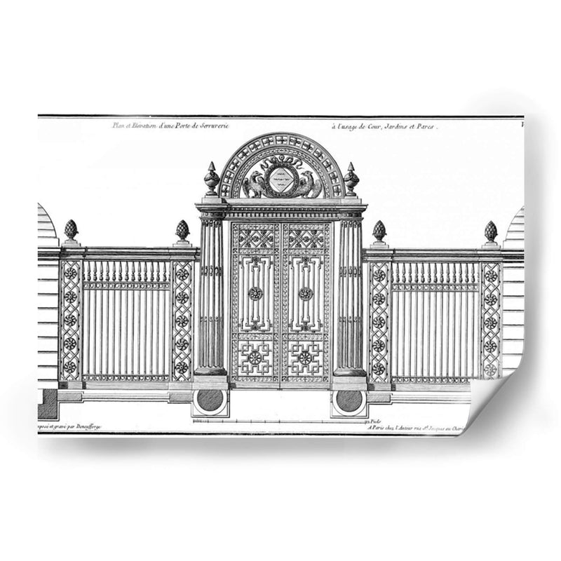 Custom Neufforge Gate Blueprint Iv - Neufforge | Cuadro decorativo de Canvas Lab