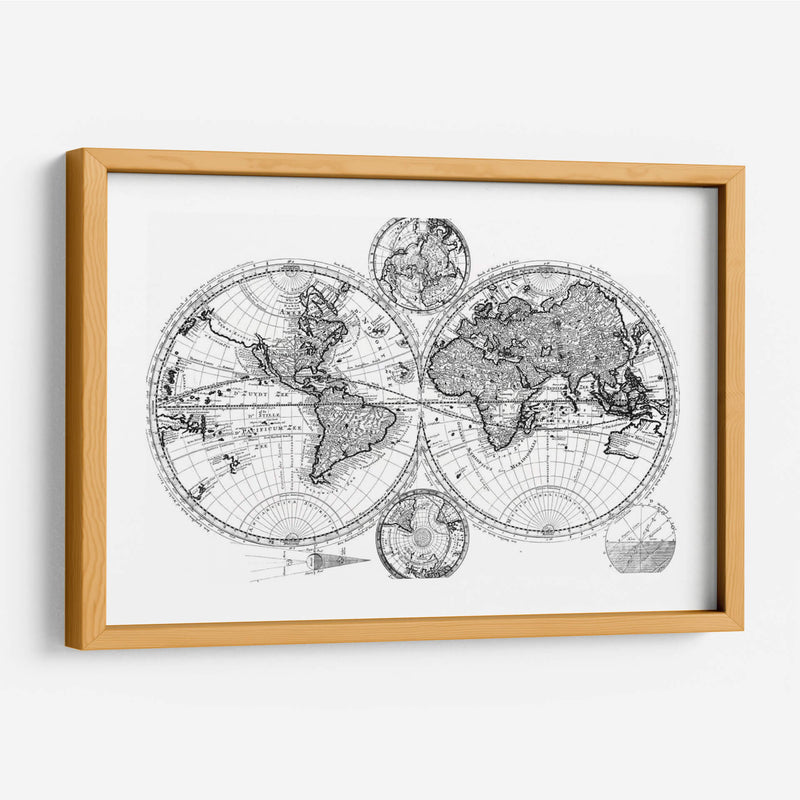 Plan Personalizado Del Mapa Del Mundo - Studio W | Cuadro decorativo de Canvas Lab