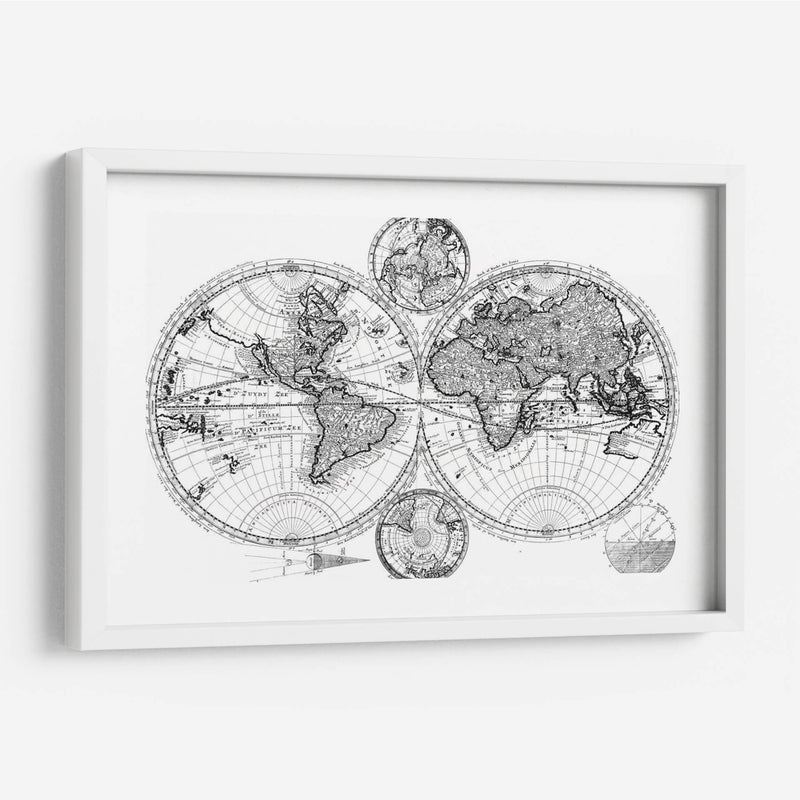 Plan Personalizado Del Mapa Del Mundo - Studio W | Cuadro decorativo de Canvas Lab