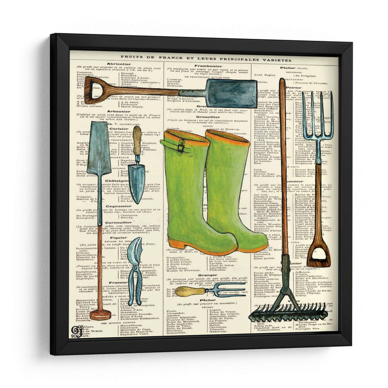 Botas De Jardín - Ginny Joyner | Cuadro decorativo de Canvas Lab