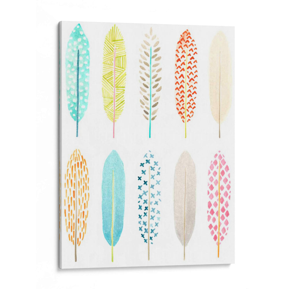 Patrones De Plumas I - June Erica Vess | Cuadro decorativo de Canvas Lab