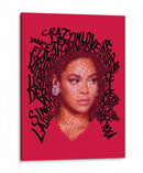 Letras de Beyonce | Cuadro decorativo de Canvas Lab