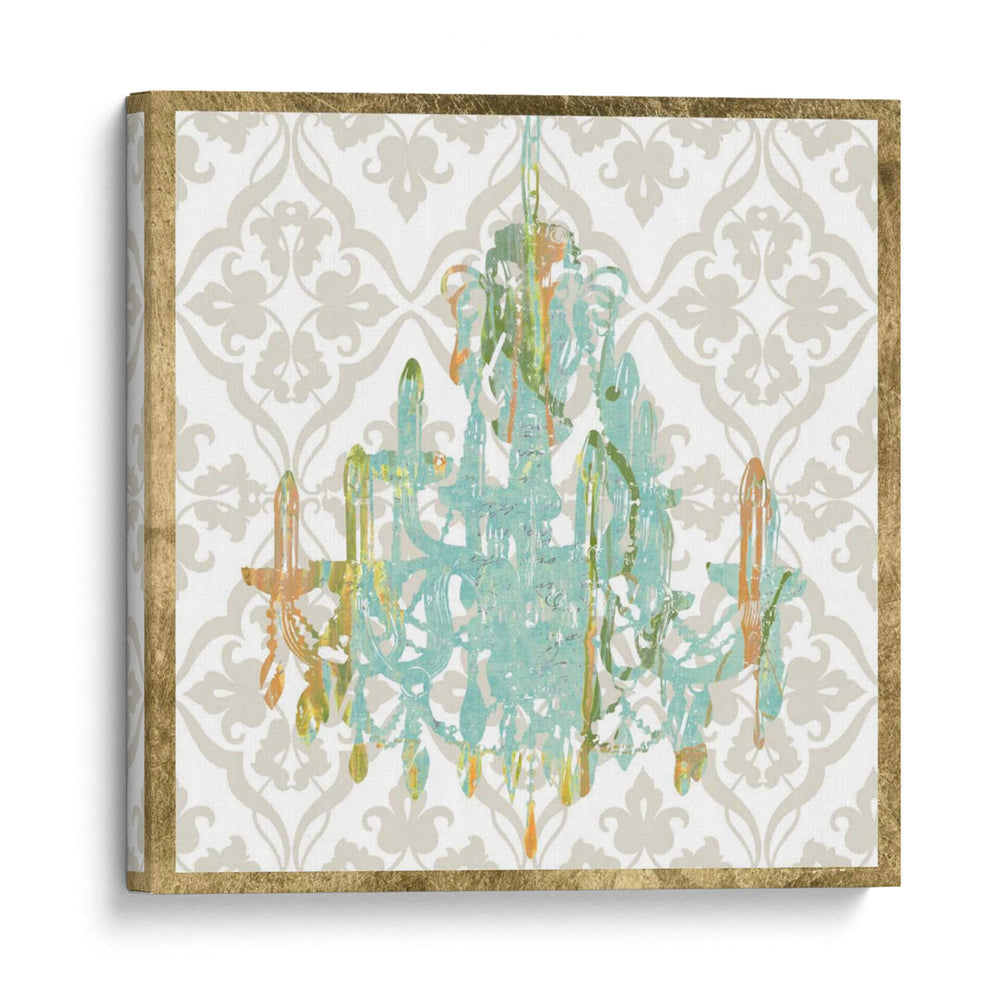 Chandelier Damask I - Jennifer Goldberger | Cuadro decorativo de Canvas Lab